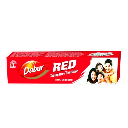 Dabur Red Toothpaste for Fresh Breath & Gum Health - Dentifrice for Oral Strong Teeth - for Stains & Protects Gums - for Complete Oral Hygiene - Ayurvedic Toothpaste - 200g Pack