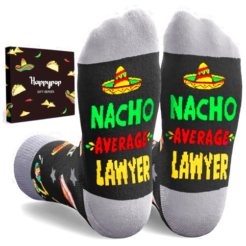 HAPPYPOP Gifts for Coach Boss Cop - Artist Lawyer Police Firefighter Socks for Men Women