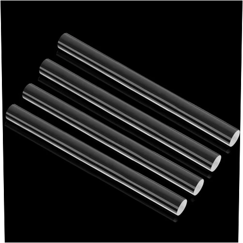 Clabby 4 Pieces Acrylic Clay Roller Acrylic Clay Rod Plastic Clay Roller Pin Clear Polymer Clay Tools for DIY Handmade Crafts Handmade Art Supplies, 6.5 x 0.5 Inch