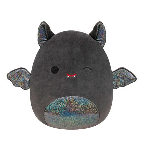 Squishmallows Original 8-Inch Emily Bat with Sparkly Ears and Belly - Medium-Sized Ultrasoft Official Jazwares Plush