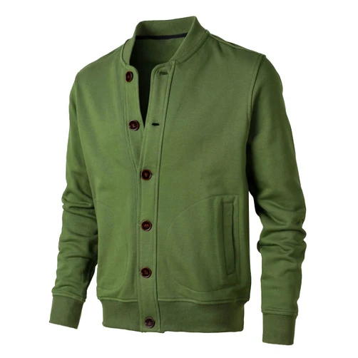 Herothorn Men's Cotton Bomber Jackets Letterman Varsity Baseball Jacket Casual Outdoor Active Coat Windbreaker Solid Color