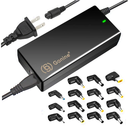 69 Gonine Gonine 90W Universal Laptop Charger, 110-240V AC to DC 19V 19.5V 20V 18.5V 15V 16V AC Power Supply Adapter, Compatible with HP Dell Acer Asus Toshiba Gateway Lenovo Notebook.…