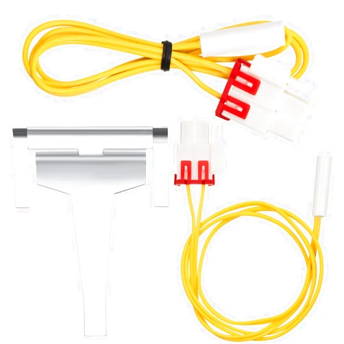 Hotop 3 Pieces Refrigerator Defrost Element Including DA61-06796A Clip Drain Evaporator Refoem and Refrigerator Defrost Temp Sensor (DA32-00006W and DA32-00006S)