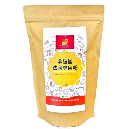 Generic Japan Napoleon French Bread Flour, Japanese Flour for Baking, Unbleached Wheat Flour, 2.2 Pounds (1kg), Tehmag Foods USA