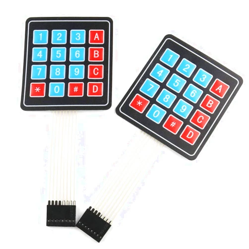 E-outstanding 4x4 Keypad 2PCS 16 Key Self Adhesive Membrane Matrix Switch Keyboard for Prototyping PIC AVR