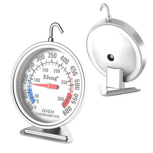 Efeng Oven Thermometers for Gas or Electric Oven Temperature Gauge with 100-600°F/50-300°C,Large Dial & Numbers,Best Kitchen Thermometer for Long Tim in Oven Baking, Cooking,No Fading Color - Efeng