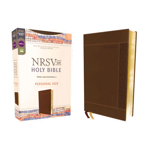 Zondervan NRSVue, Holy Bible, Personal Size, Leathersoft, Brown, Comfort Print