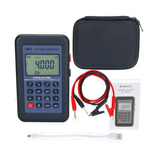 Great Ateam New LB02A Process Calibrator Color LCD with Frequency RTD PT100 Thermocouple mV 0-10V 4-20mA Signal Generator Function (LB02A)