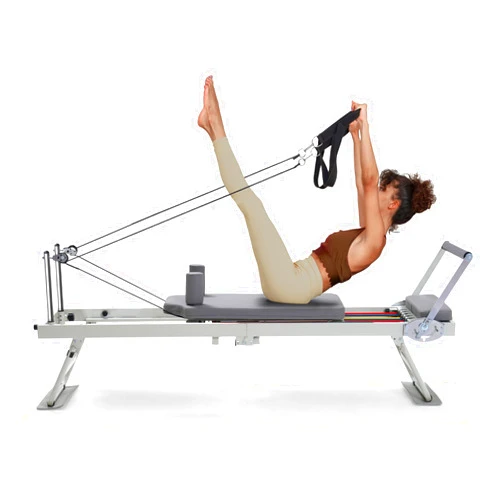 Rengue Pilates Reformer Machine for Home Workout, Foldable and Sturdy with 300 lbs Capacity, All-in-One Pilates Machine for Full-Body Training, Suitable for Beginners and Intermediate Users