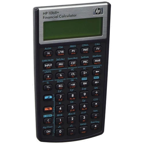 HP 10bII Financial Calculator 12-Digit LCD 10bII Financial Calculator, 12-Digit LCD by HP