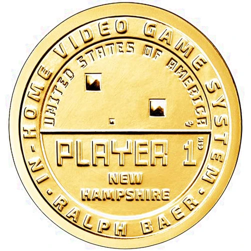 Generic 2021 P Position A AU/BU New Hampshire American Innovation Dollar In-Home Video Game US Mint Ungraded
