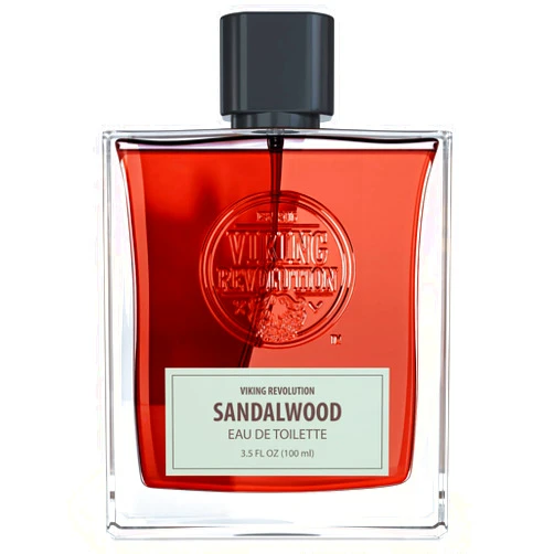 Viking Revolution Sandalwood Cologne for Men - Earthy Mens Cologne Spray Eau de Toilette - Woody Sandalwood Perfume for Men with Notes of Musk, Ambergris, Cedar and Vetiver - Gifts for Men 3.5 Fl Oz