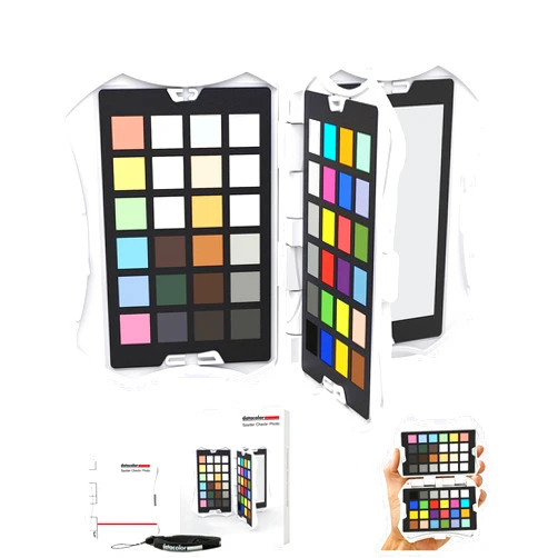 Datacolor Spyder Checkr Photo for Color Accuracy & Consistency, Portable Color Matching Tool with Ergonomic Case, 62 Color Targets, Color Correction Chart for Photography & Portraits (SCK310)