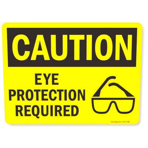 SmartSign Adhesive Vinyl OSHA Safety Sign, Legend 