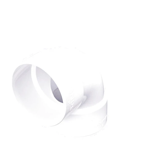 NDS 3P02 PVC 90-Degree Elbow, 3-Inch, for Hub X Hub solvent-weld connections, for Use with 3-Inch Sewer and Drain Pipes, White