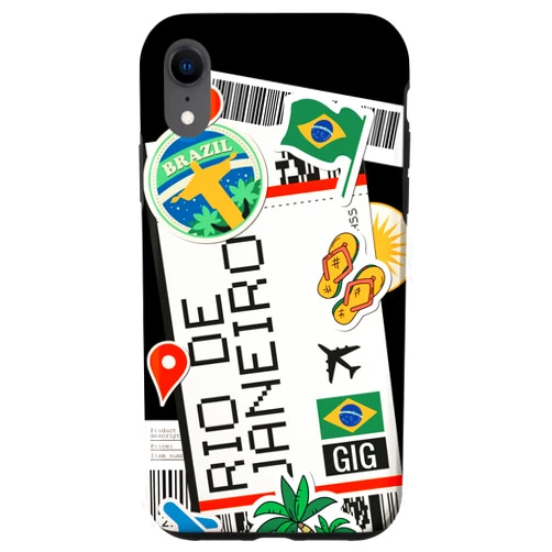 World First Class Boarding Passes iPhone XR Funny First Class Ticket Boarding Pass Rio De Janeiro Brazil Case