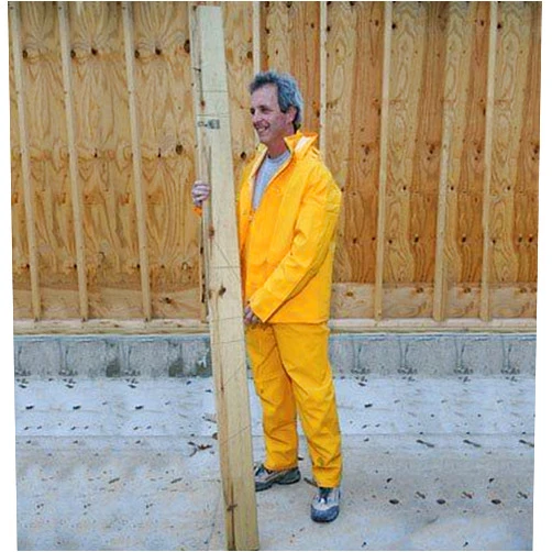 Ace Trading-Campmaster 1 Boulder Creek 3 Piece Vinyl Rainsuit Xx-Large PVC Laminated to Rayon 35 Mil Yellow