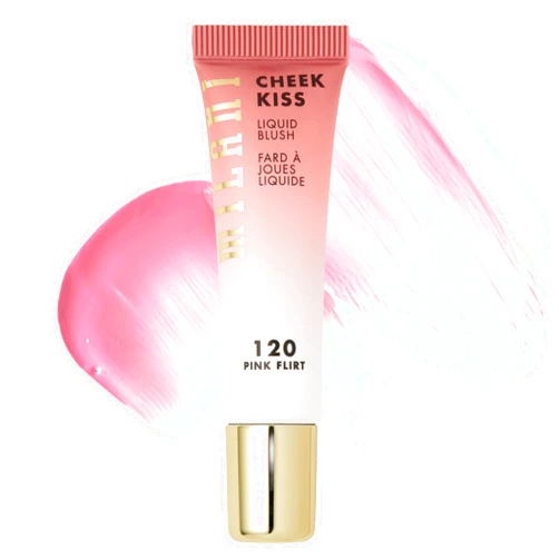 Milani Cheek Kiss Liquid Blush Makeup - Blendable & Buildable, Lightweight Cheek Color (Pink Flirt)