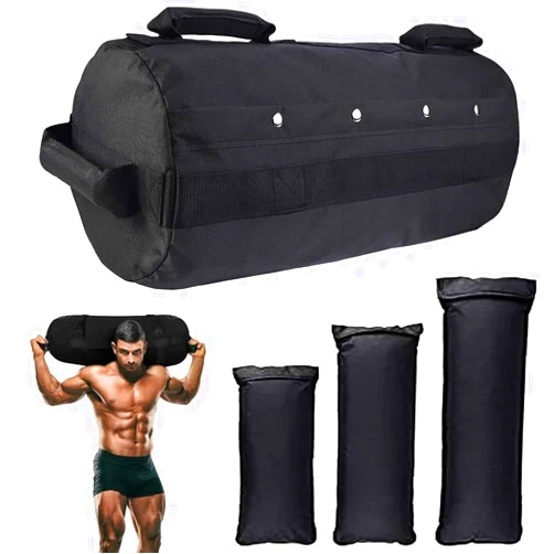 Favuit Workout Sandbag, Adjustable Weight Training Fitness Sand Bags with Multiple Handles and 3 Inner Sandbags for Heavy Duty Workout Cross Training Strength Weightlifting