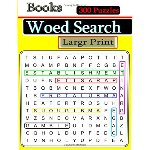 Kum kan Books Woed Search Largr Print: the timeless pleasure of word searching with these easy