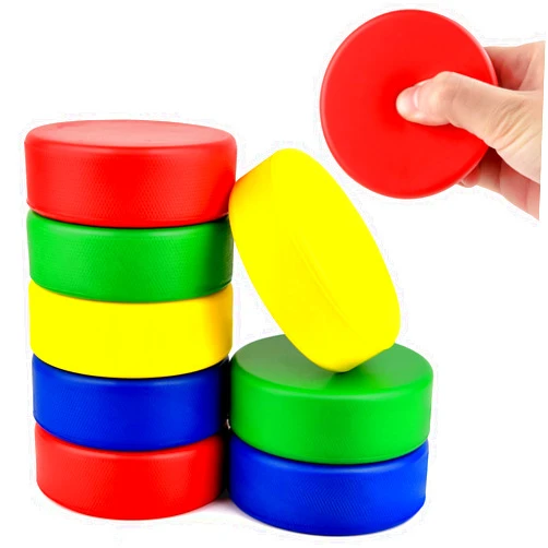 Mototo Foam Hockey Pucks, Ice Hockey Pucks for Practicing and Classic Training Indoor Floor Game Outdoor Sports Hockey Supplies for Kids Adults