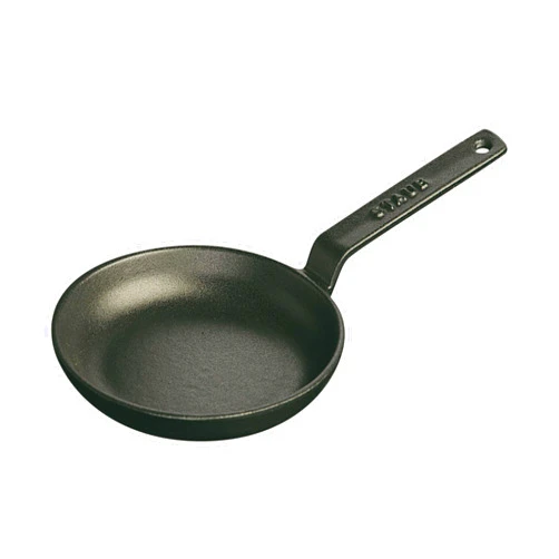 Staub Cast Iron 4.75-inch Mini Frying Pan - Matte Black, Made in France