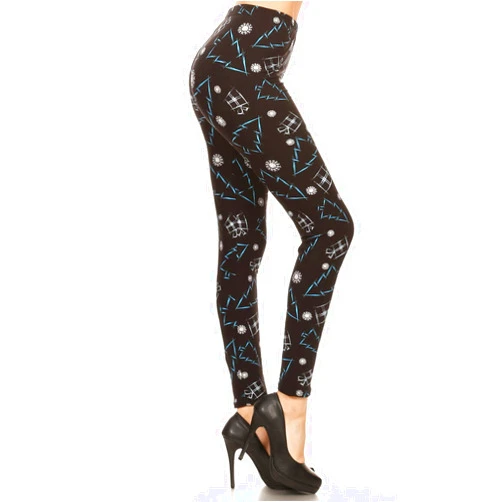 Leggings Depot High Waisted Novelty Christmas Holiday Print Leggings for Women (Available in Plus Size)