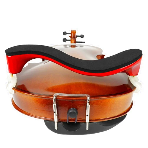 LMS Violin Shoulder Rest for 3/4 Size 4/4 Size, Adjustable Shoulder Rest for Violin, with Height Adjustable Feet Comfortable Foam Pad for Kids Adults (3/4-4/4)