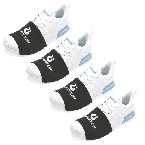 LAMANTOP 4 Pairs Dance Socks Shoe Socks on Smooth Floors Over Sneakers,Smooth Pivots and Turns to Dance on Wood Floors Protect Knees