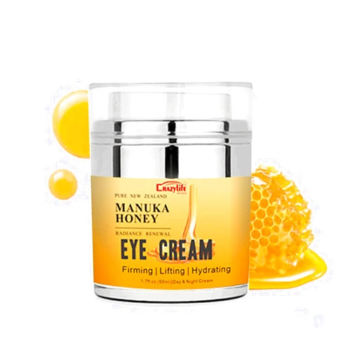Grospe Manuka Honey Eye Cream Anti-aging Eye Cream Anti-wrinkle Under Eye Cream Fades Fine Lines Lifting and Firming Improve Dark Circles and Puffiness