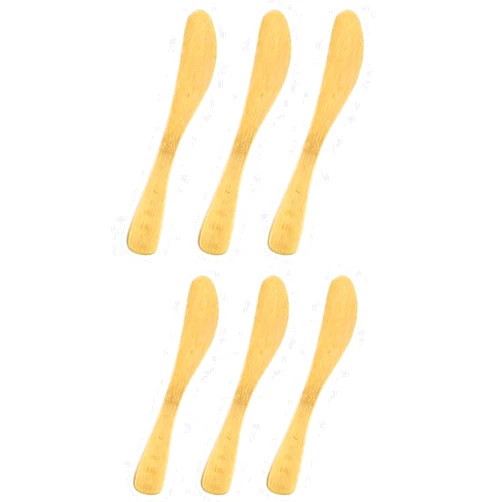 JapanBargain 3793, Bamboo Butter Spreader Bamboo Knives Spreader for Cheese Jelly Jam, Pack of 10