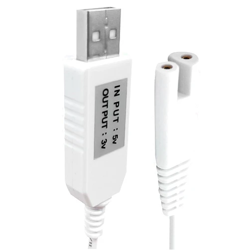 IIYL Charger Cord Replacement for Waterpik Water Flosser WP360 WP462 WP450 WF13 WP100 Water Flosser, USB Charging Cable (White)