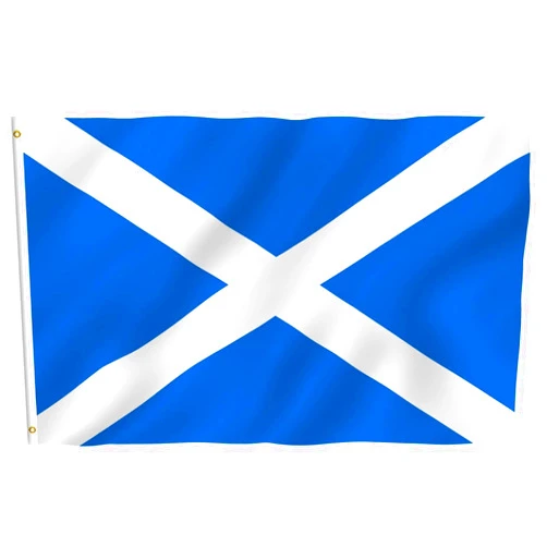 Anley Fly Breeze 3x5 Foot Scotland Flag - Vivid Color and Fade proof - Canvas Header and Double Stitched - Scottish National Flags Polyester with Brass Grommets 3 X 5 Ft