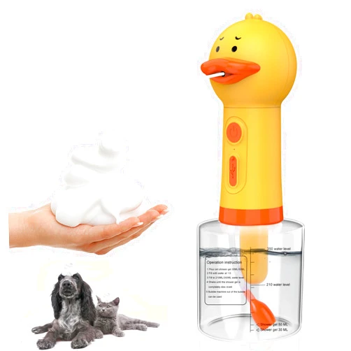 Katoggy Electric Foaming Shampoo Dispenser for Dog and Cat Bathing, Rechargeable Soap Dispenser for Pet Bathing, Bathroom, Kitchen Sink, Toilet Cleaning