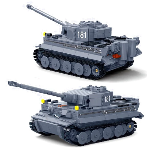 General Jim's Military Brick Building Set - WW2 German Army King Tiger Tank Building Blocks Model Set for Military, World War 2, Military and Brick Building Enthusiasts Including Teens and Adults
