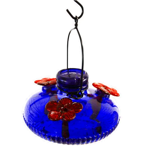BestNest Parasol Bloom Hummingbird Feeder, Blue, 16 oz.