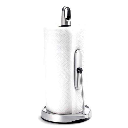 simplehuman Tension Arm Standing Paper Towel Holder, Brushed Stainless Steel