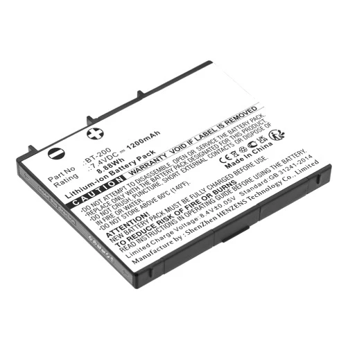 Synergy Digital Printer Battery, Compatible with Brother MW-260A MPrint Portable Printer Printer, (Li-ion, 7.4V, 1200mAh) Ultra High Capacity, Replacement for Brother BT-200 Battery
