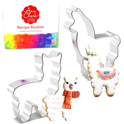 Ann Clark Cookie Cutters Llama and Alpaca Cookie Cutters 2-Pc. Set Made in USA by Ann Clark