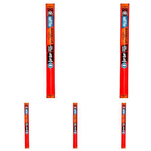 Jack Link's Meat Sticks, Pork Barbecue Stick – Protein Snack, Individually Wrapped Meat Stick with 5g of Protein – 0.92 Oz. (Pack of 5)