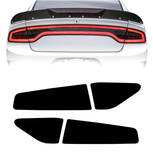 NDRUSH Blackout Taillight Vinyl Tint Film, Precut Overlays, Tail Light Wrap Cover Compatible with Dodge Charger 2015 2016 2017 2018 2019 2020 2021