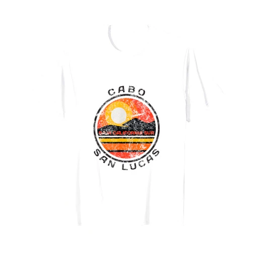 Cabo San Lucas Baja California Apparel - DZignLine Vintage Cabo San Lucas Mexico Sunset Distressed Novelty T-Shirt