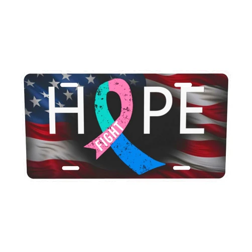YOLADSUME Thyroid Cancer Awareness Fight Ribbon 6