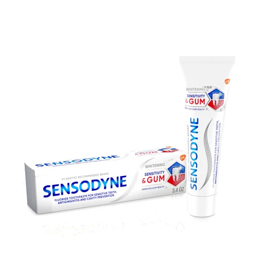 Sensodyne Sensitivity & Gum Whitening Toothpaste, Toothpaste for Sensitive Teeth & Gum Problems, 3.4 Ounces