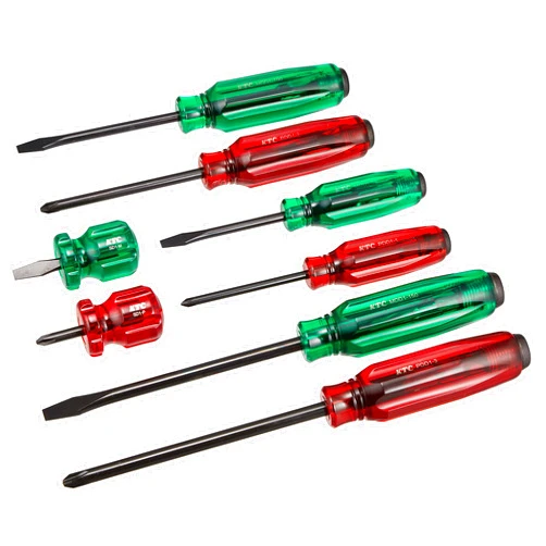 KTC Kyoto Tools (KTC) Resin Handle Screwdriver Set Penetrating Type 8 Pieces PMD18