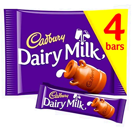 Dairy Milk Chocolate Candy Bar Cadbury Dairy Milk Chocolate Candy Bar Pack Imported From The UK England Creamy Milk Chocolate Made With A Glass & A Half Of Fresh Milk Made With Fair trade Cocoa The Best British Candy Bar