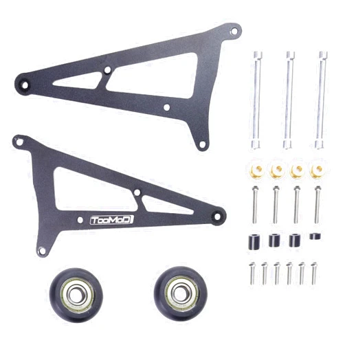 TOOMOD Aluminum Wheelie Bar Tail Head Up Wheels for 1/10 Tamiya Super ClodBuster/Bullhead TXT-1 Truck RC Car Upgrade Parts