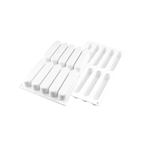Silikomart FASHION ECLAIR 80 Silicone Mold – 10 Cavities – 5 1/8
