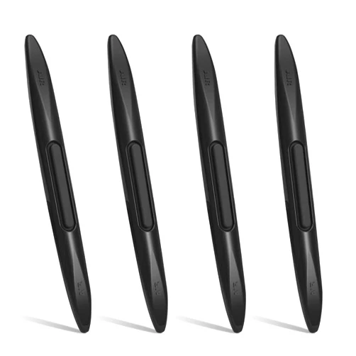UHANBUT 4PCS Car Door Edge Guards Car Side Door Protector, Rearview Anti-Collision Bumper Trim Guard Sticker, Auto Body Self Adhesive Anti-Scratch Strips for SUV Pickup Truck (Black)