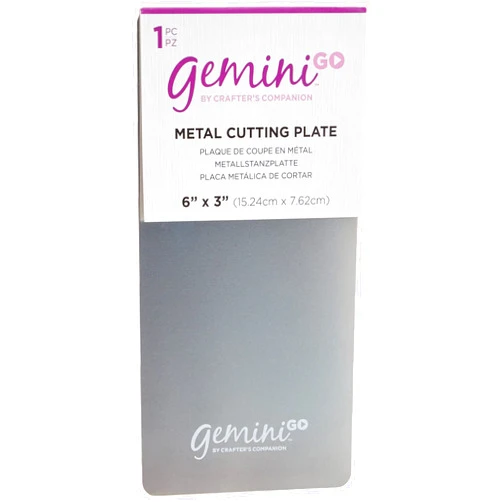 Gemini Go Accessories Metal Cutting Plate, 3 x 6-Inch, Silver, 1 Count (Pack of 1)